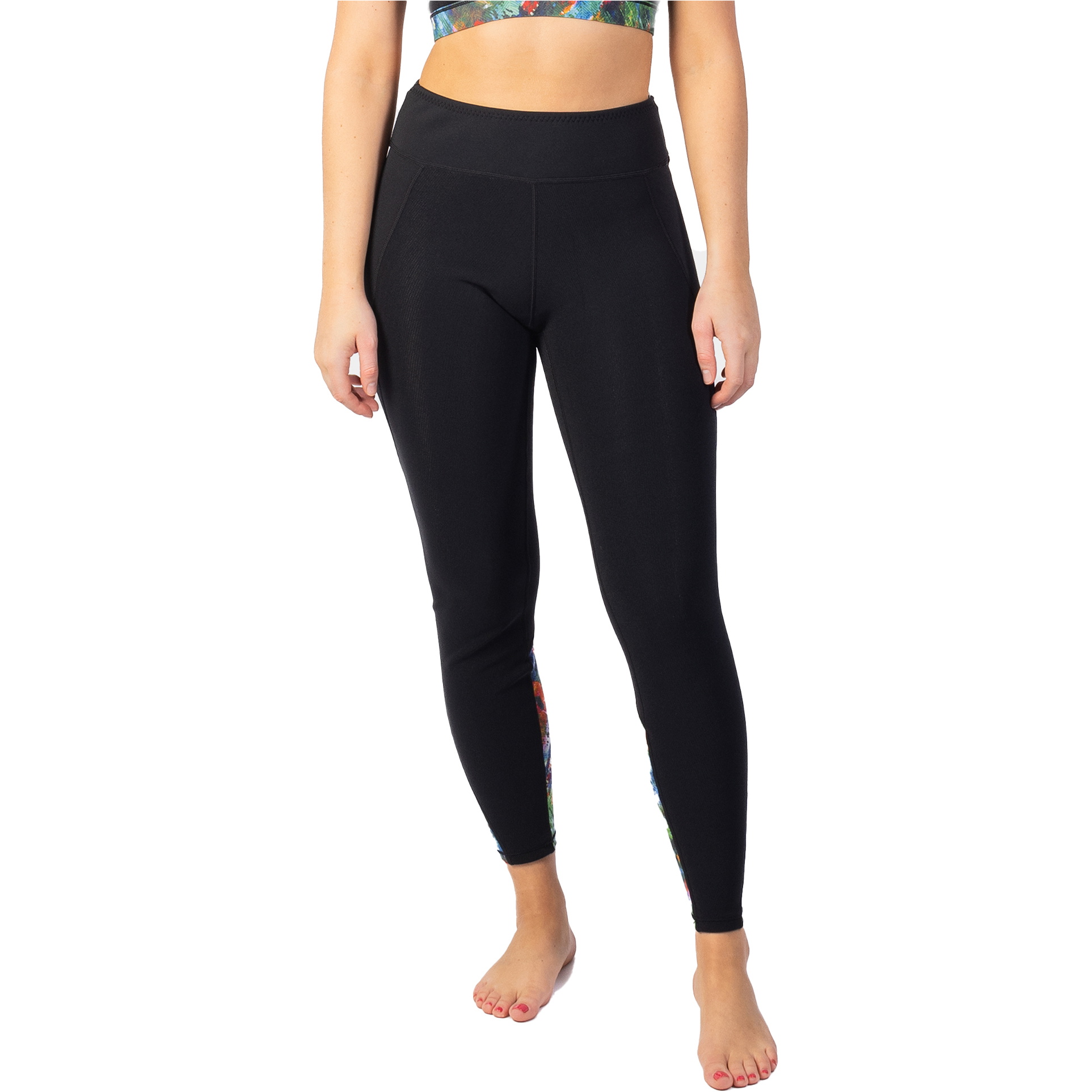 2025 Gul Leggings Luna7 Sup Donna La8301-c1 - Nero / Jungle